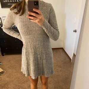 Long Sleeved Target Gray Dress